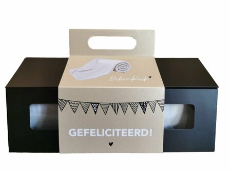 Deken Kado Fleece 140 x 180   Gefeliciteerd