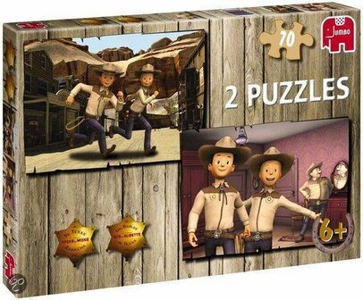 Jumbo 2-in-1 Puzzel Suske en Wiske: De Texas Rakkers - Legpuzzel - 2 x 70 stukjes