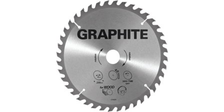 GRAPHITE Cirkelzaagblad 165 mm, 30 tands, Aluminium