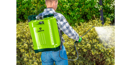 Onkruid Rugspuit Sproeier. 15 liter, met mengkoker.