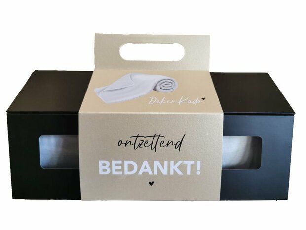 Deken Kado Fleece 140 x 180  Ontzettend Bedankt ! 