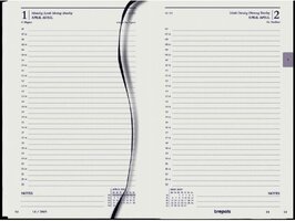 Brepols Agenda 2025 • 1 dag 1 pagina - Saturnus -kort -zwart